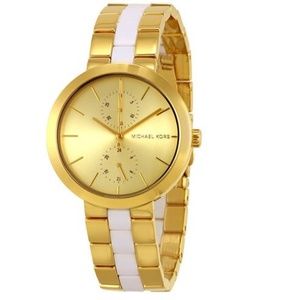 Michael Kors "Garner" Gold Tone Dial Ladies Watch